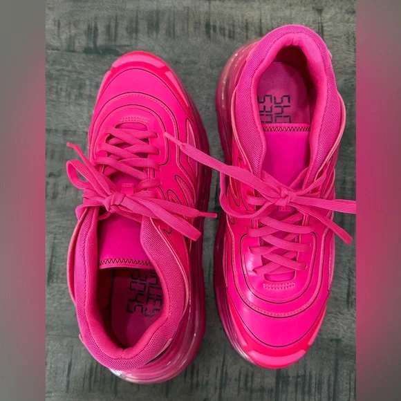 Bold Pink Men's Sneakers - Picture 5 of 7